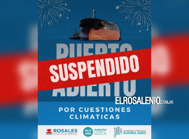 Por mal clima suspendieron nuevamente los festejos por el cumpleaños de Puerto Rosales