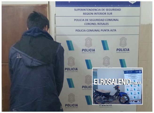 Fue aprehendido con una moto robada que tenía pedido de secuestro