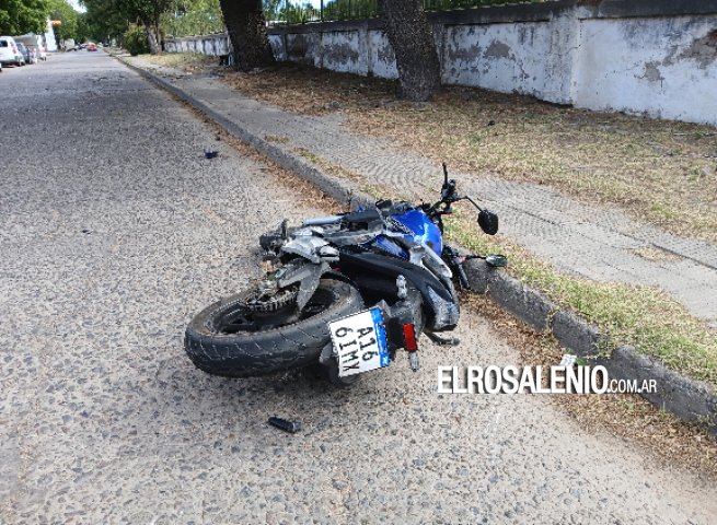 Un motociclista herido tras un choque en el centro de la ciudad