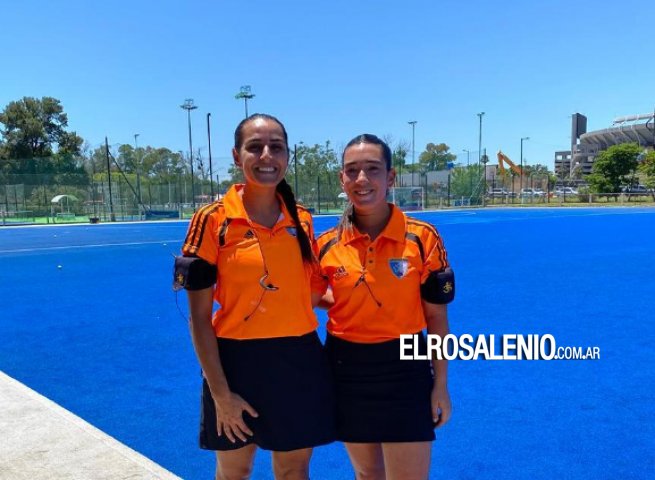 Una puntaltense árbitro de Hockey, fue jueza en un partido de Las Leonas