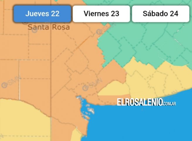 Emiten alerta naranja por tormentas fuertes