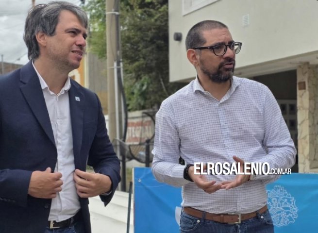 El presidente de ABSA estuvo en Punta Alta y recorrió obras con Aristimuño