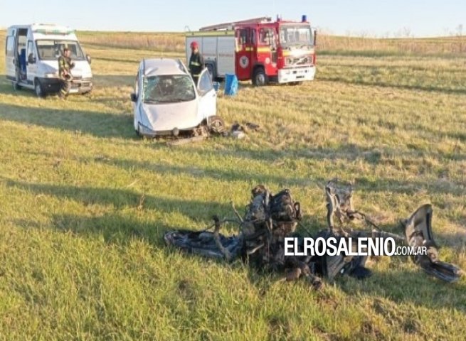  Un mujer sufrió heridas por un choque en la ruta 72 