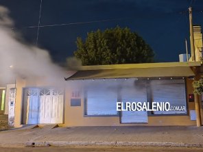 Intensa labor de los bomberos voluntarios