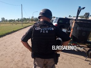 Peritos de explosivos detonaron una granada encontrada en una casa