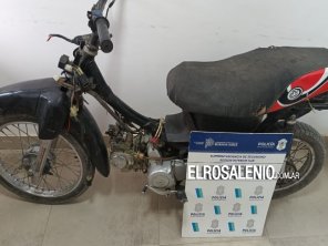 Aprehendieron a un menor cuando desmantelaba una moto