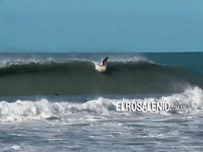 La crecida de las olas en la costa Atlántica