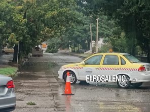 La lluvia complicó el tránsito en varios sectores de la ciudad