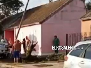 Se subió a la vereda, rompió un árbol, un poste y se fue