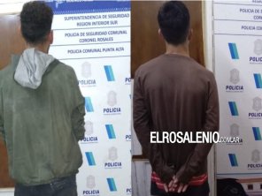 La policía aprehendió a dos jóvenes 