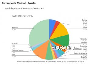 ¿Cuántos extranjeros hay en Coronel Rosales y de que países son? 