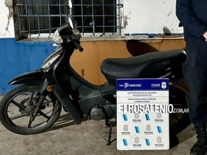 Encuentran una moto a los pocos minutos de ser robada