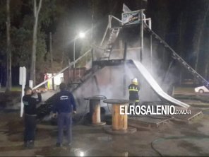 Arrestaron a dos menores por un incendio en la pista de BMX del Parque de Mayo 