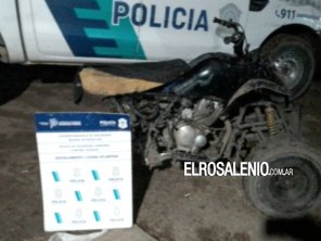 Circulaba en un cuatriciclo y quedó aprehendido