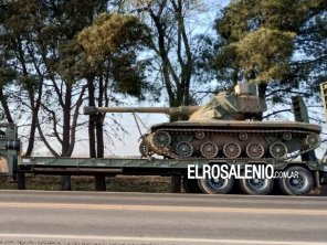 Llegan tanques de guerra, camiones y helicópteros del Ejército para el ejercicio Aonikenk