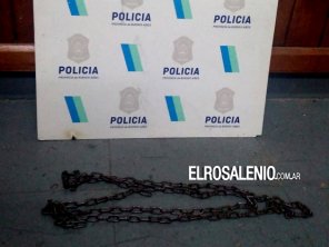Pelea en pleno centro: Le pegó con una cadena y quedó aprehendido