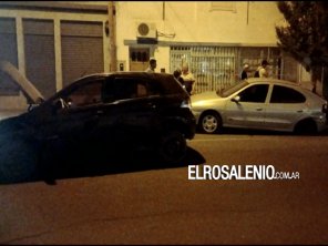 Chocaron otro auto que estaba estacionado.