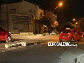 Mala señalización produjo importantes daños en un auto