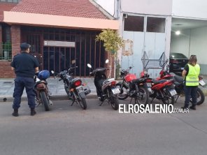 Secuestraron 7 motos y dos autos en operativos de tránsito