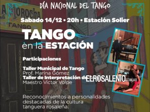 El Día Nacional del Tango se celebrará el sábado en Estación Solier
