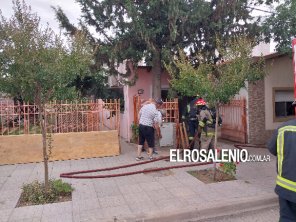 Bomberos trabajaron en un principio de incendio