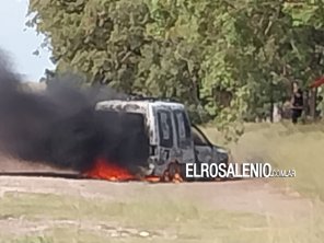 Otro incendio de vehículo en la Ruta 249: pérdidas totales