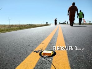 Vialidad colocó tachas reflectivas en la intersección de la ruta 3 y 3 vieja