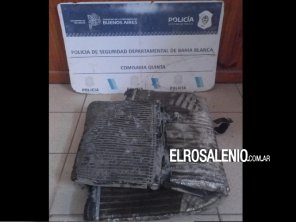 Roban el radiador de un auto chocado, se lo llevan a pie y terminan detenidos