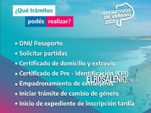 Habrá nuevos operativos de confección de DNI en Villa Arias, Bajo Hondo y Pehuen Co