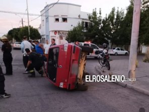 Impactó contra un poste de cemento y volcó tras sufrir una crisis epiléptica 