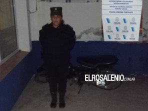 Aprehendieron a un menor que circulaba en una moto con numeración adulterada