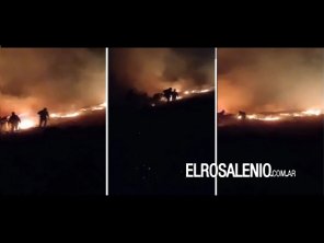 Incendio en la zona serrana de Coronel Suárez avanza por fuertes vientos 
