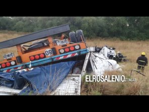  Un camionero murió luego de un choque en la ruta provincial 51, cerca de Coronel Pringles 
