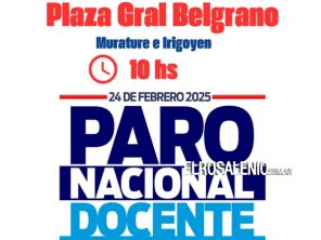 Paro Docente: Suteba convoca a una concentración en plaza Belgrano