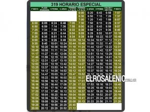 La Línea 319 normalizó su servicio con horarios especiales y alguna modificación en recorrido