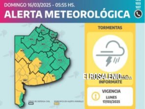 Alerta por tormentas en nuestra zona. B.Blanca suspende actividades desde las 14 horas