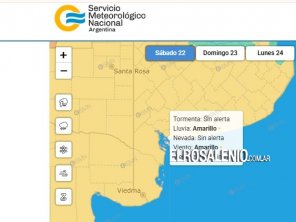 Emiten nuevo alerta por vientos fuertes hasta el domingo al mediodía
