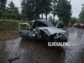 Accidente en el Parque San Martín: un auto chocó contra un árbol