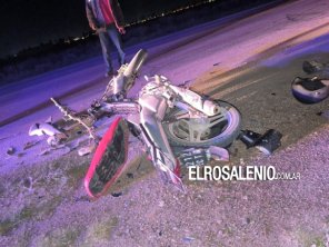 Un motociclista resultó con heridas en un choque contra un auto