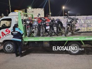  Secuestraron 13 motos y 2 autos en importante operativo