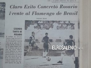 El día que Rosario goleó a un Flamengo de Brasil con un gol del máximo ídolo de Sporting