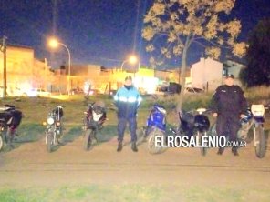 Secuestraron 12 motos en importante operativo conjunto de la Policía Comunal