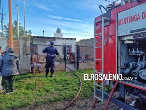 Por un desperfecto en una salamandra, incendio en una vivienda en Jesús María al 1.500