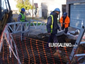 ABSA dio a conocer avances en la obra de recambio de colectores cloacales