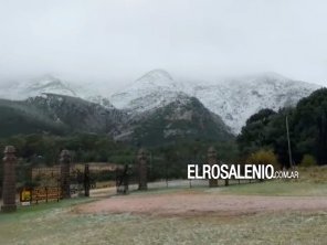 Nevada en Sierra de la Ventana y alerta por ola polar en Buenos Aires
