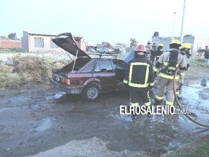 Importantes daños por incendio en un vehículo 