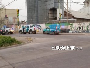 Chocó un patrullero y el policía que manejaba dio positivo de marihuana 