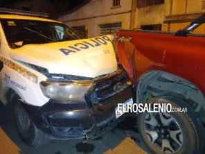 Un móvil policial protagonizó un accidente de tránsito