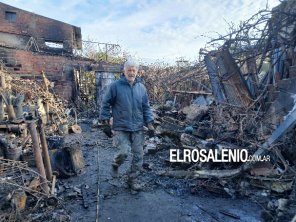 Después del incendio hablamos con “Cacho“, el propietario del taller incendiado