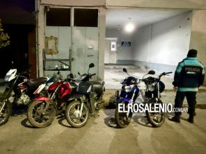 Secuestraron 8 motos en operativo policial y de Tránsito
